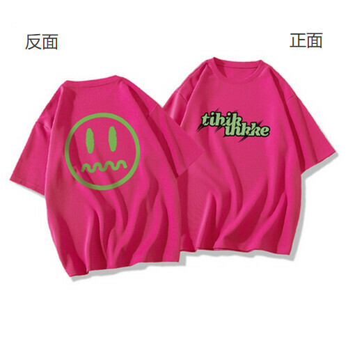 Hot selling loose short-sleeved T-shirt [Dragon Fruit Color] [XS-2XL Size] (please contact customer service to confirm the delivery size after placing the order)