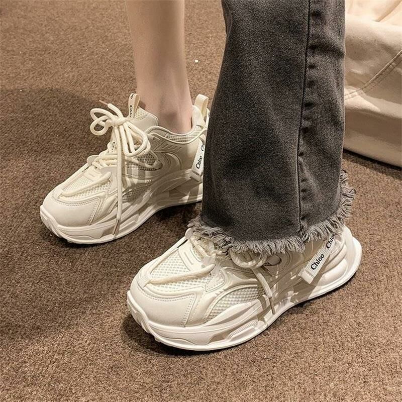 Hot selling mesh white shoes (off-white, size 35-40) (please contact customer service to confirm the delivery size after placing the order)