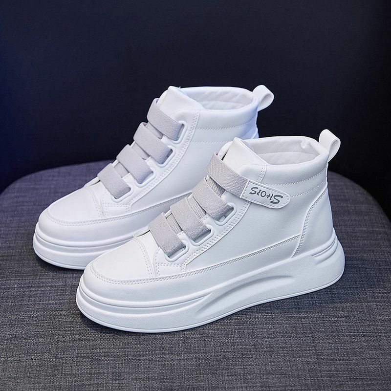 Hot selling Velcro high-top shoes (gray size 35-40) (please contact customer service to confirm the delivery size after placing the order)