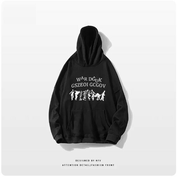 新款連帽衛衣【M-3XL】【黑色-薄款】(下單後聯絡客服確認發貨尺碼) 