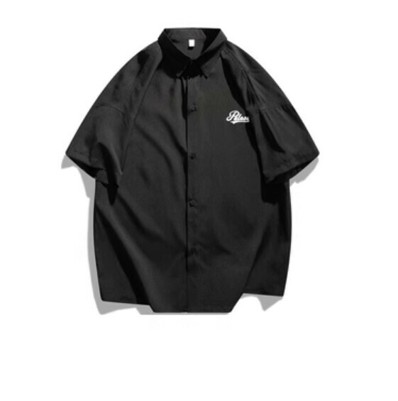 爆款簡約短袖襯衫(黑色)【M-3XL碼】【下單後聯絡客服確認發貨尺碼】