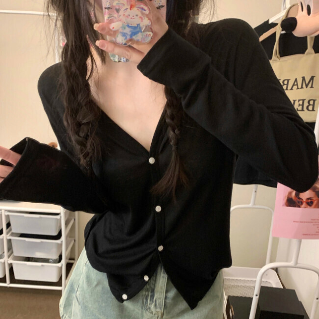 Hot Selling Casual Sun Protection Short Jacket (One Size) (Black)