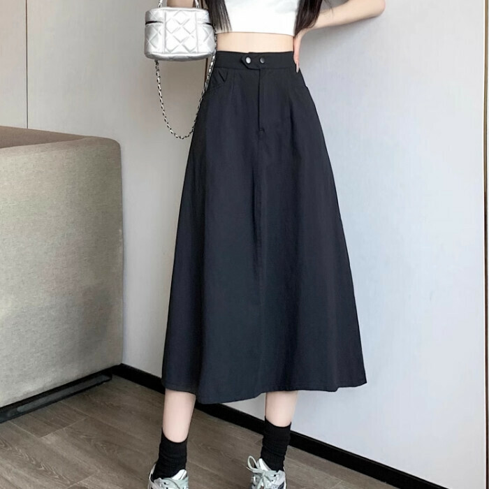 Hot Selling High Waist Skirt (S-XL) (Black) (Contact customer service after placing order to confirm delivery size)