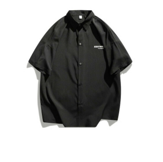 爆款夏季短袖襯衫(黑色)【M-3XL碼】【下單後聯絡客服確認發貨尺碼】