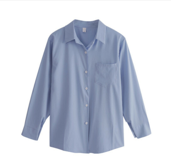 Shirt Jacket Women's Summer Thin (Blue Premium Edition) [Size: S-XL] [Contact customer service to confirm the shipping size after placing an order]