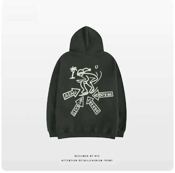 新款連帽衛衣【M-3XL】【深灰色-薄款】(下單後聯絡客服確認發貨尺碼) 