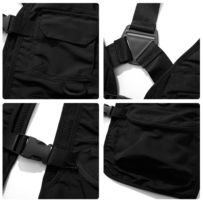 【VSTY1】機能三角扣帶工裝背心