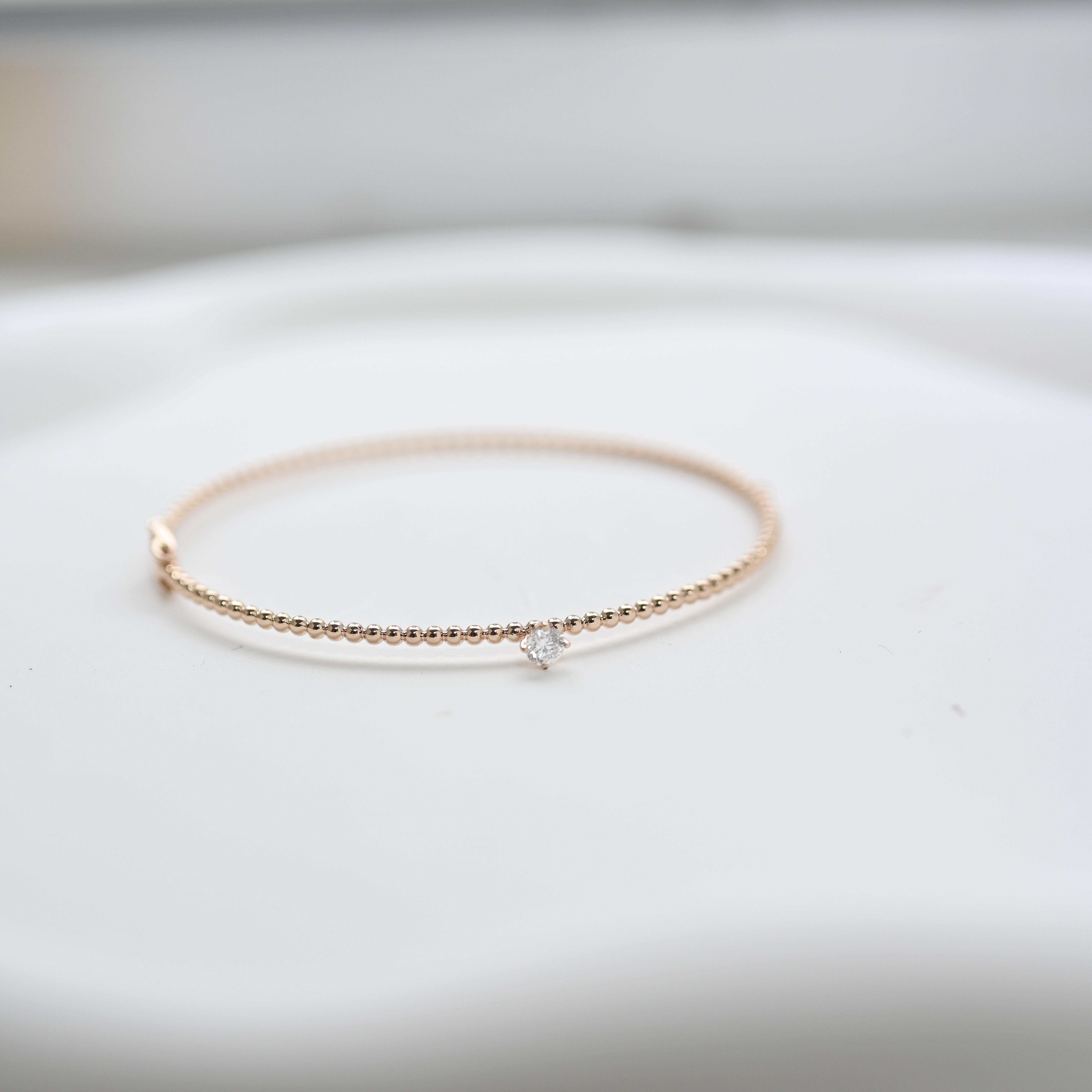 18K Pelota Diamond Bangle