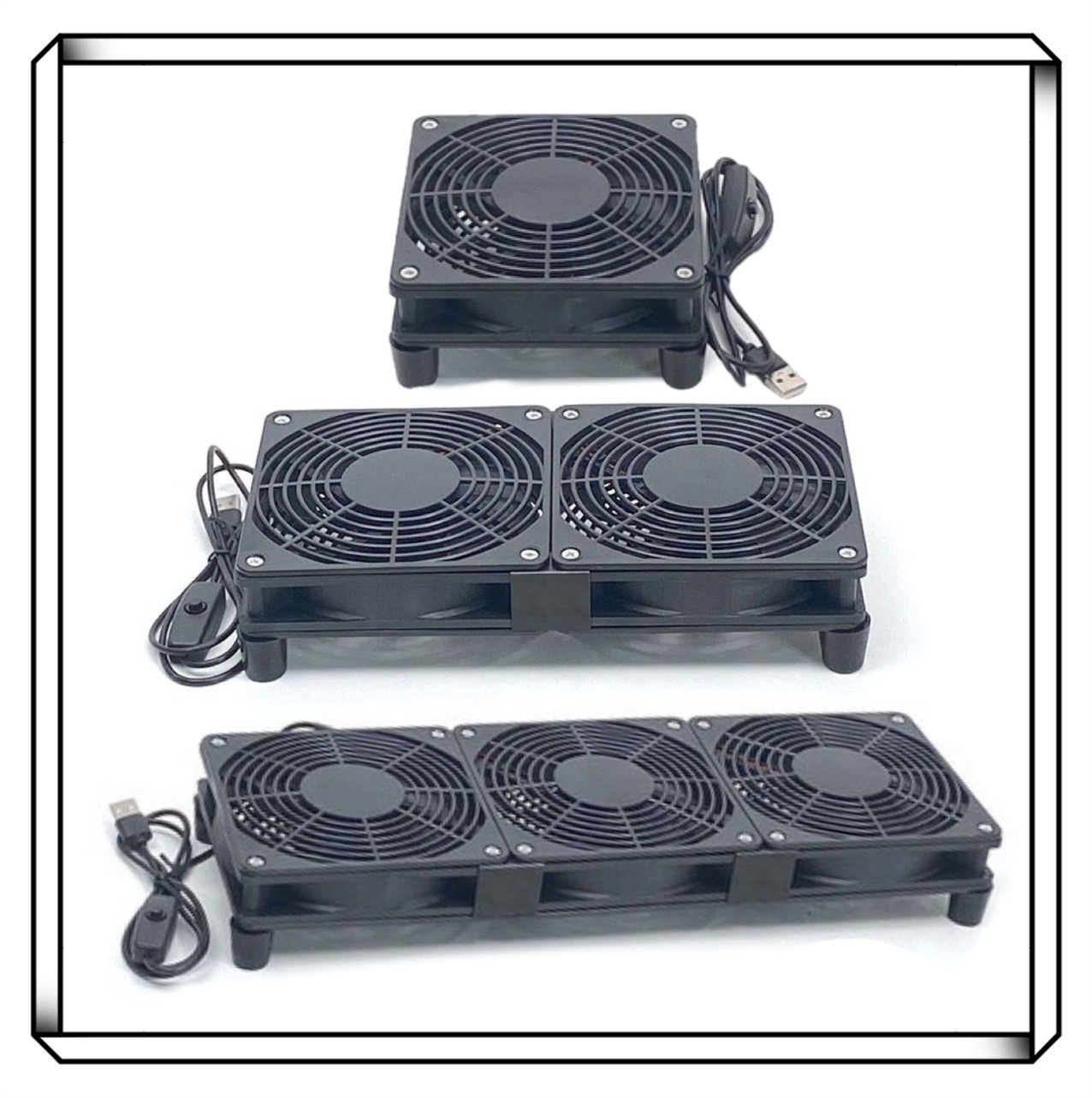 USB風扇 帶開關 散熱底座 單風扇 雙風扇 三風扇