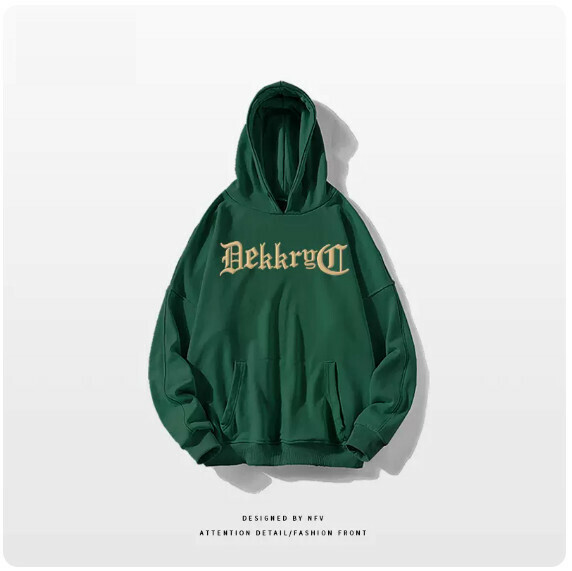 熱賣連帽衛衣【M-3XL】【墨綠色-春秋薄款】(下單後聯絡客服確認發貨尺碼) 