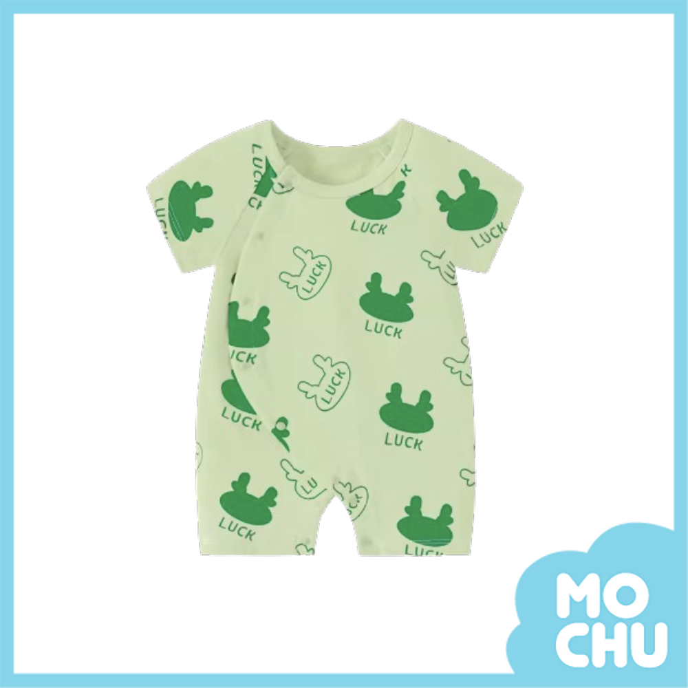 綠色好運龍短袖連身衣