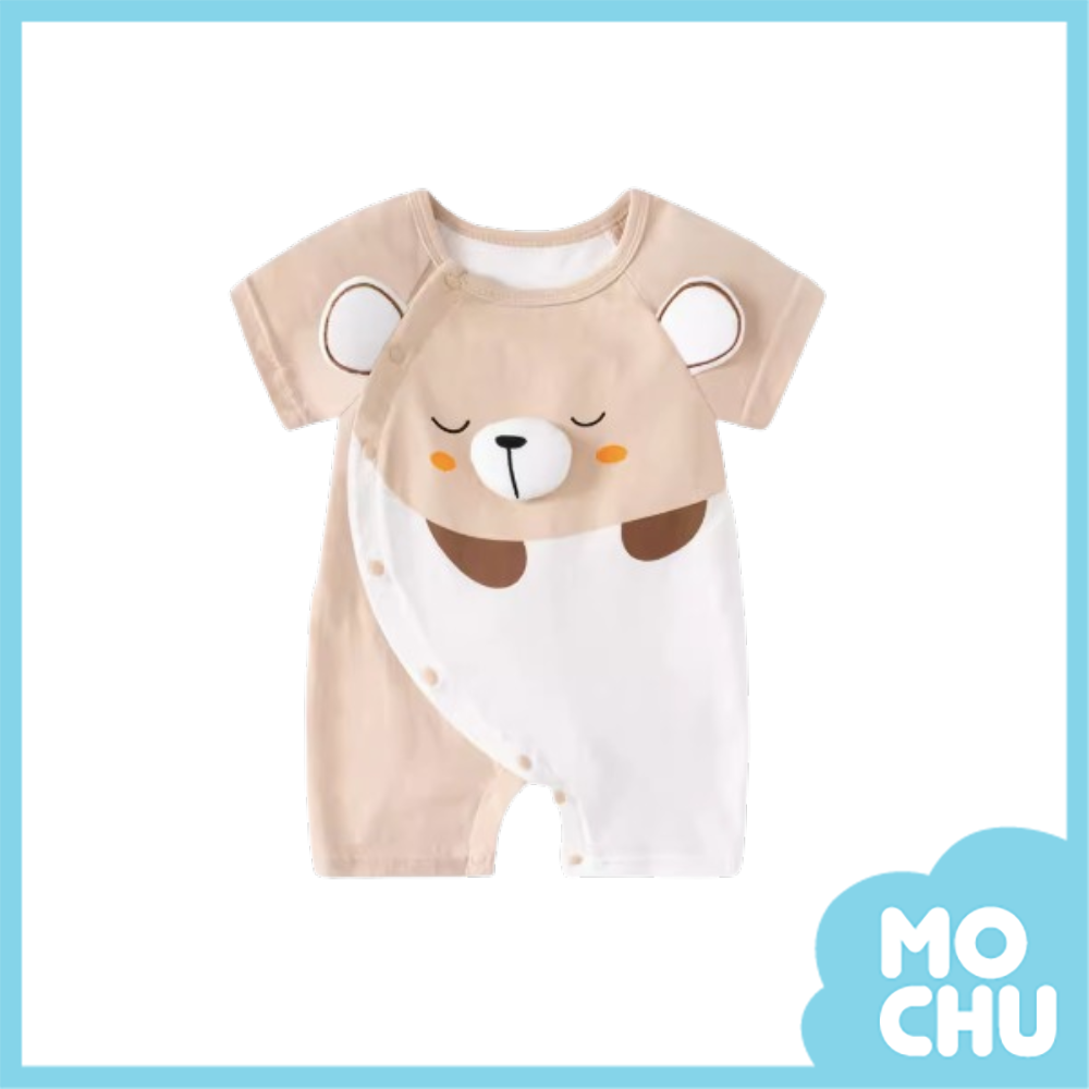 睡覺小咖熊短袖連身衣