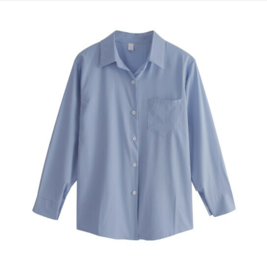 Shirt jacket women's summer thin (blue high quality) [size: S-XL] [contact customer service to confirm the shipping size after placing an order]