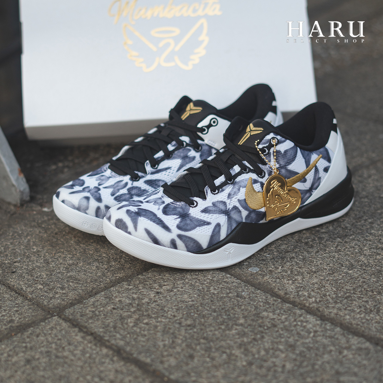 Nike Kobe 8 Protro Mambacita 黑白金勾 蝴蝶 Gianna Gigi Bryant 實戰籃球鞋 FV6325-100