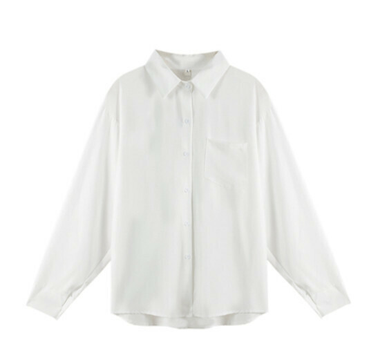 Shirt jacket women's summer thin (white high quality) [size: S-XL] [Contact customer service to confirm the shipping size after placing an order]