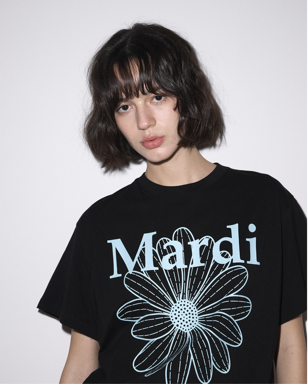 MARDI TSHIRT LONG SLEEVE FLOWERMARDI_BLACK
