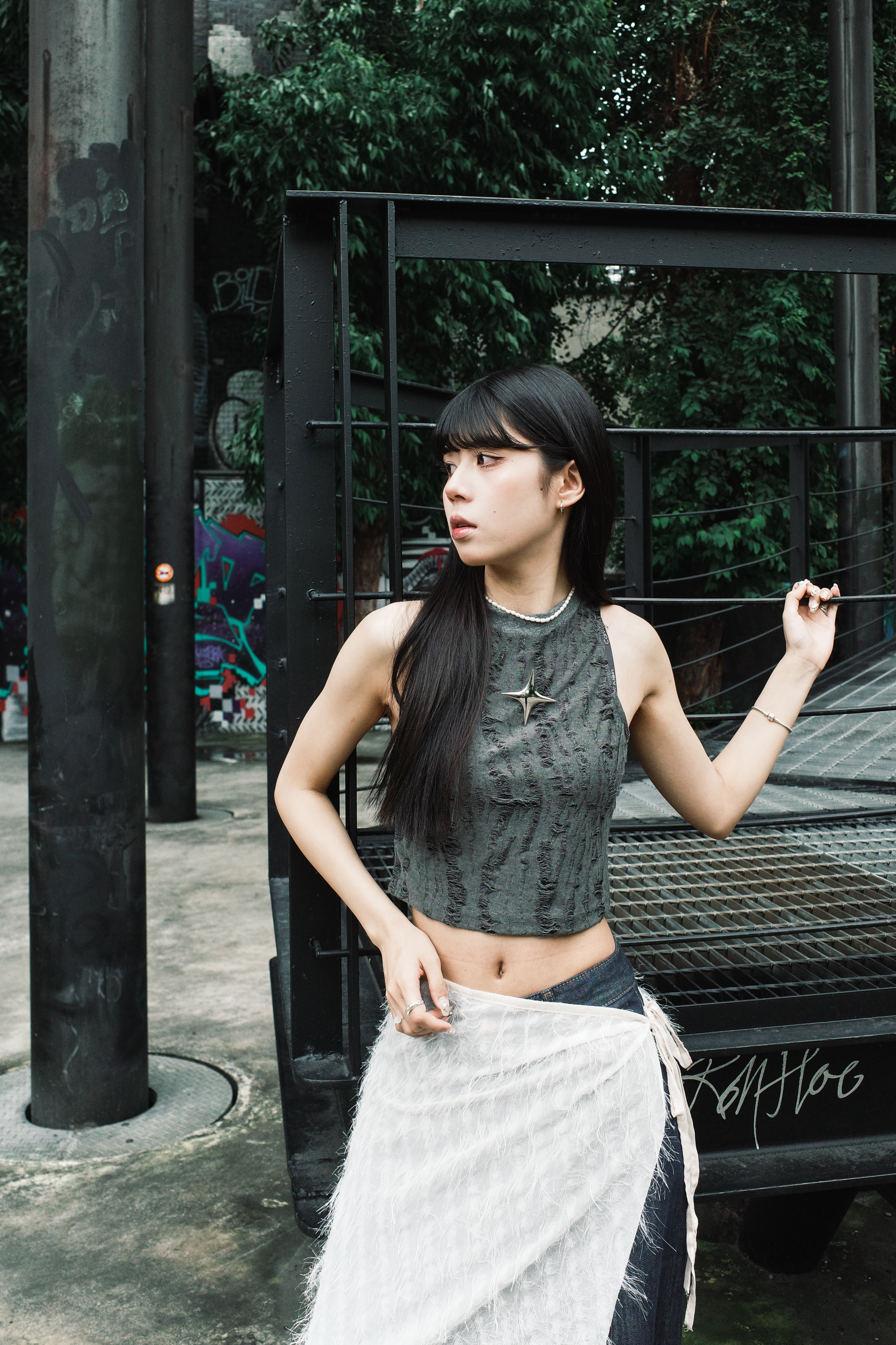 『Always_Good』復古 破洞 短版 背心