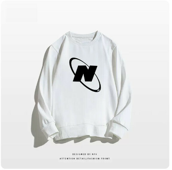 爆款圓領衛衣【M-3XL】【白色-薄款】(下單後聯絡客服確認發貨尺碼) 