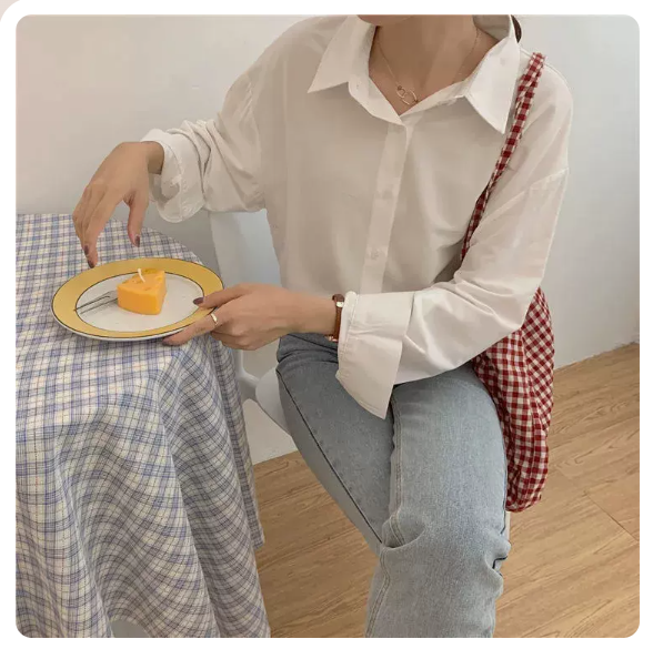 Long Sleeve Loose Top (White Size: S-3XL) (Please contact customer service to confirm the shipping size after placing an order)