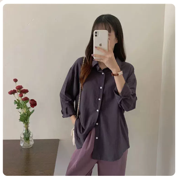 Long Sleeve Loose Top (Gray Size: S-3XL) (Please contact customer service to confirm the shipping size after placing an order)