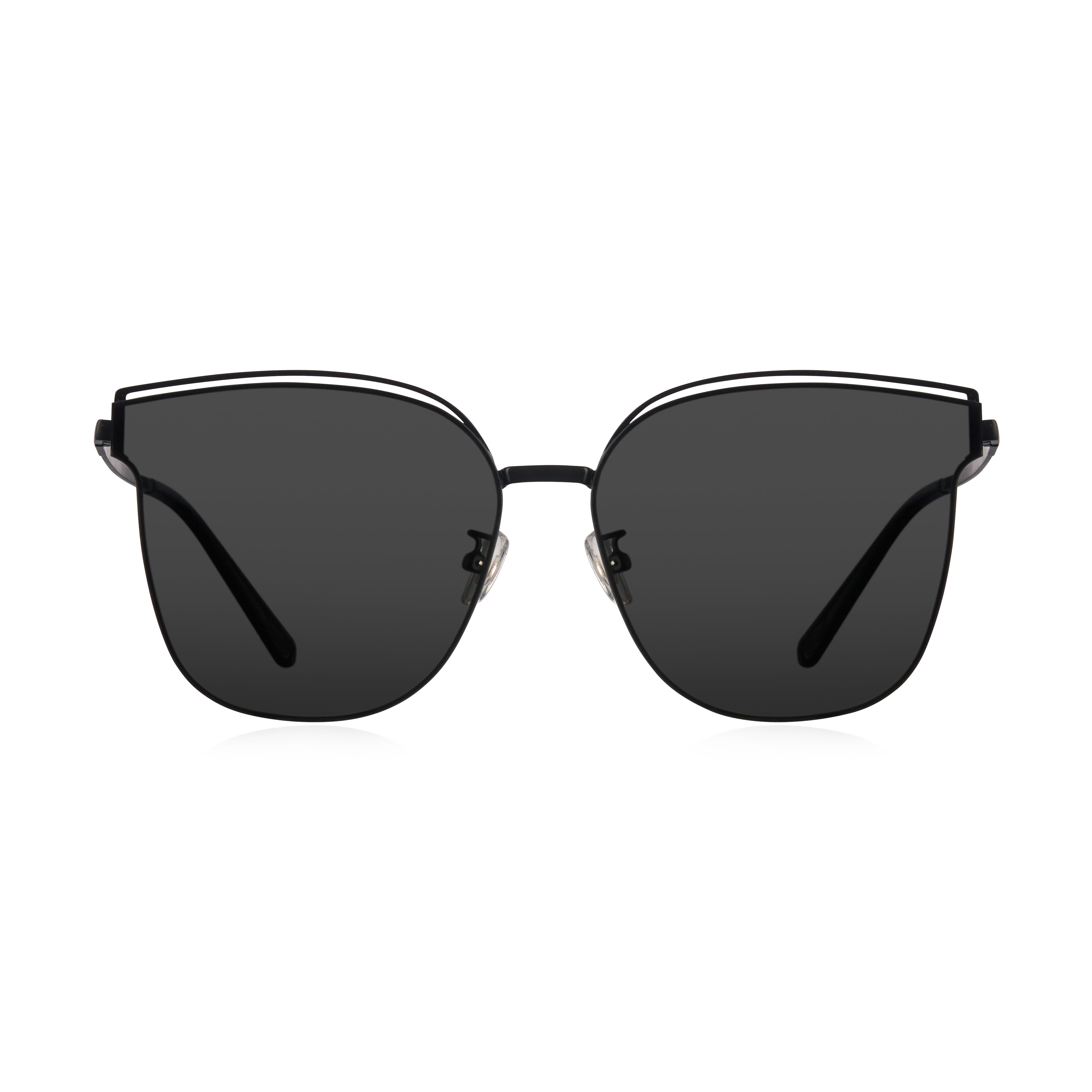 時尚簡約波士頓圓框墨鏡