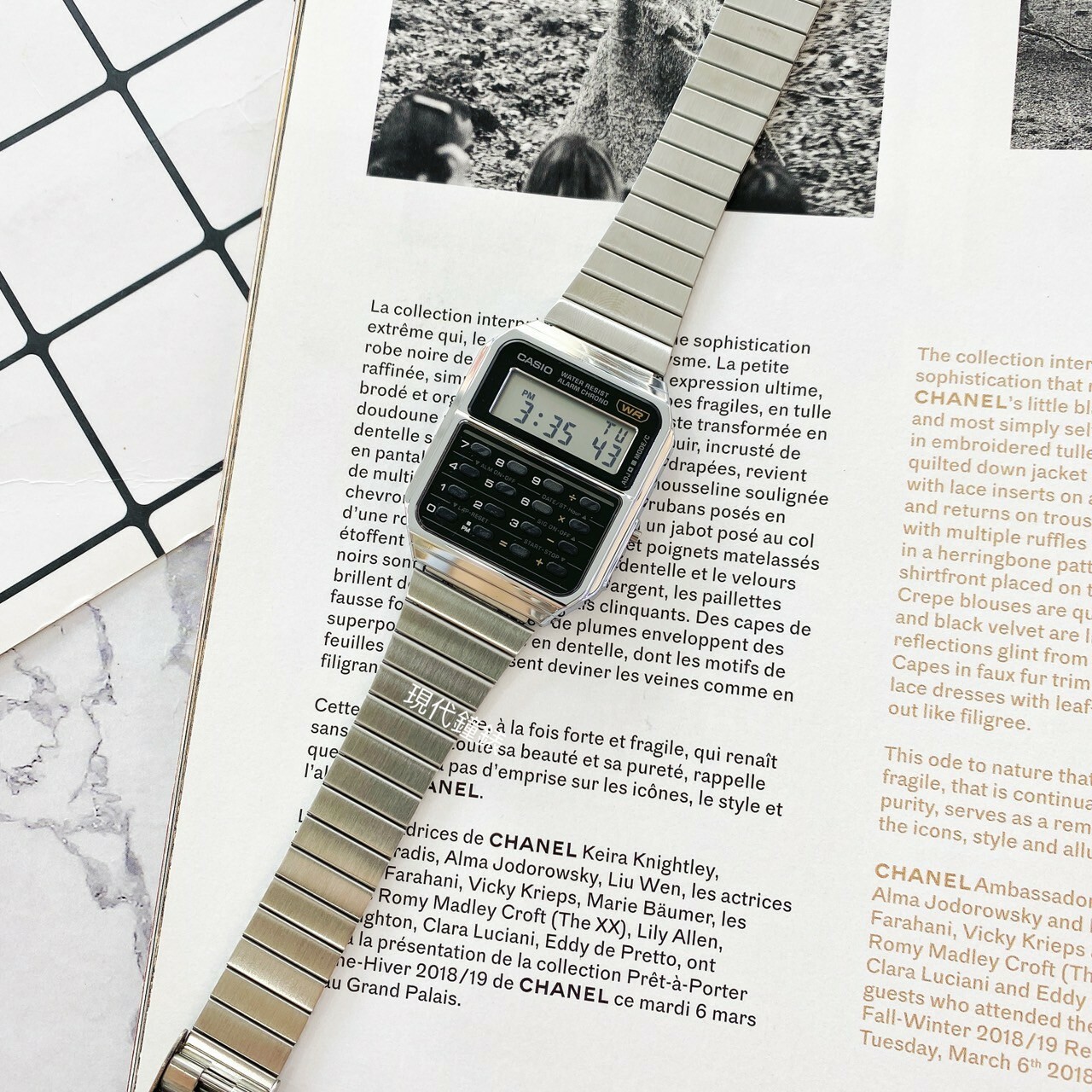 【CASIO 卡西歐】VINTAGE 復古金屬風格計算機電子錶 CA-500WE-1A 34.4mm 現代鐘錶