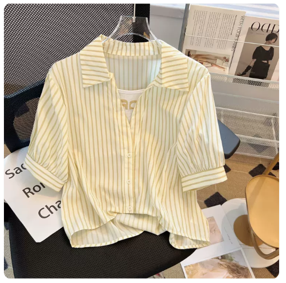 Short sleeve chiffon top (apricot size: S-3XL) (please contact customer service to confirm the shipping size after placing an order)