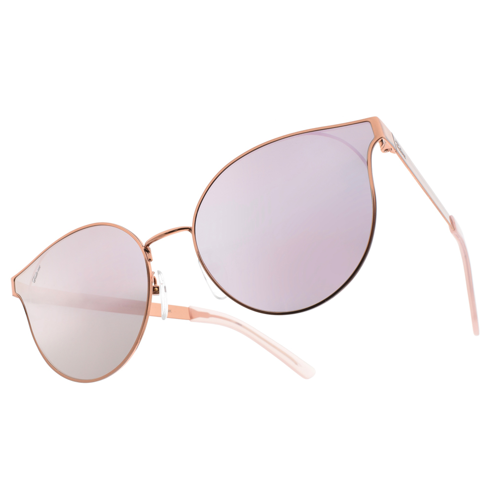 【FAKE ME】B45S0REGARDLESS OF H PNK 簍空造型微貓眼圓框太陽眼鏡