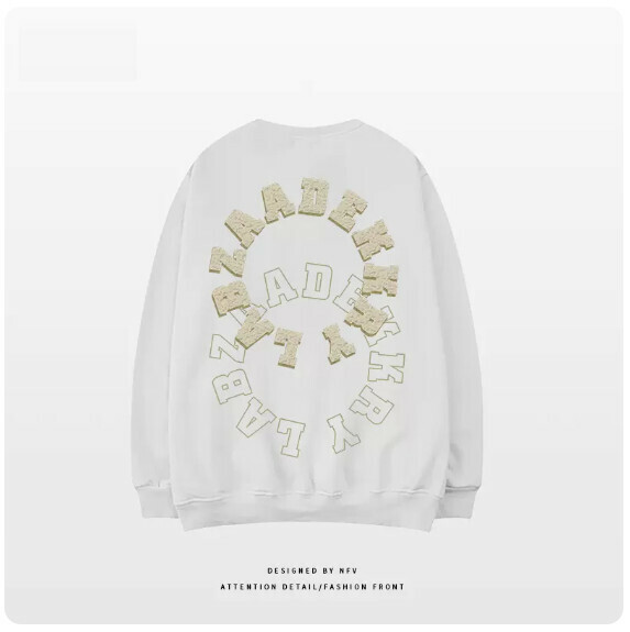 Crewneck sweatshirt [M-3XL] [White-thin] (contact customer service to confirm the shipping size after placing an order) 