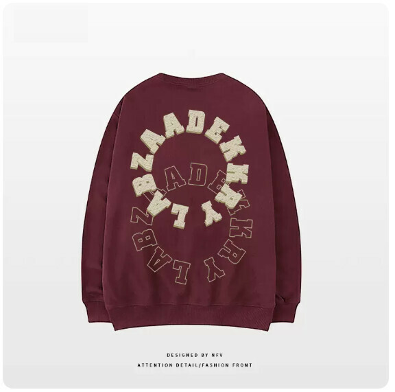 Crewneck sweatshirt [M-3XL] [burgundy - thin] (contact customer service to confirm the shipping size after placing an order) 
