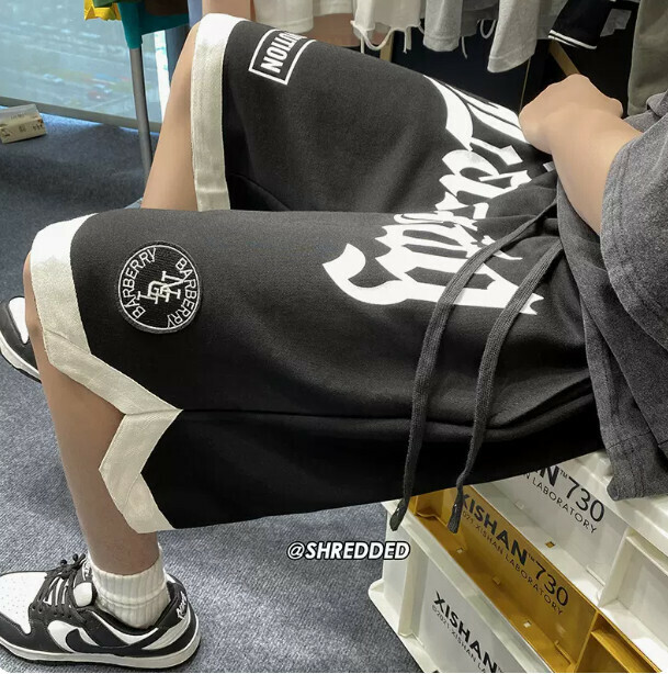 熱賣字母短褲（黑色M-5XL）（下單后聯繫客服確認發貨尺碼）
