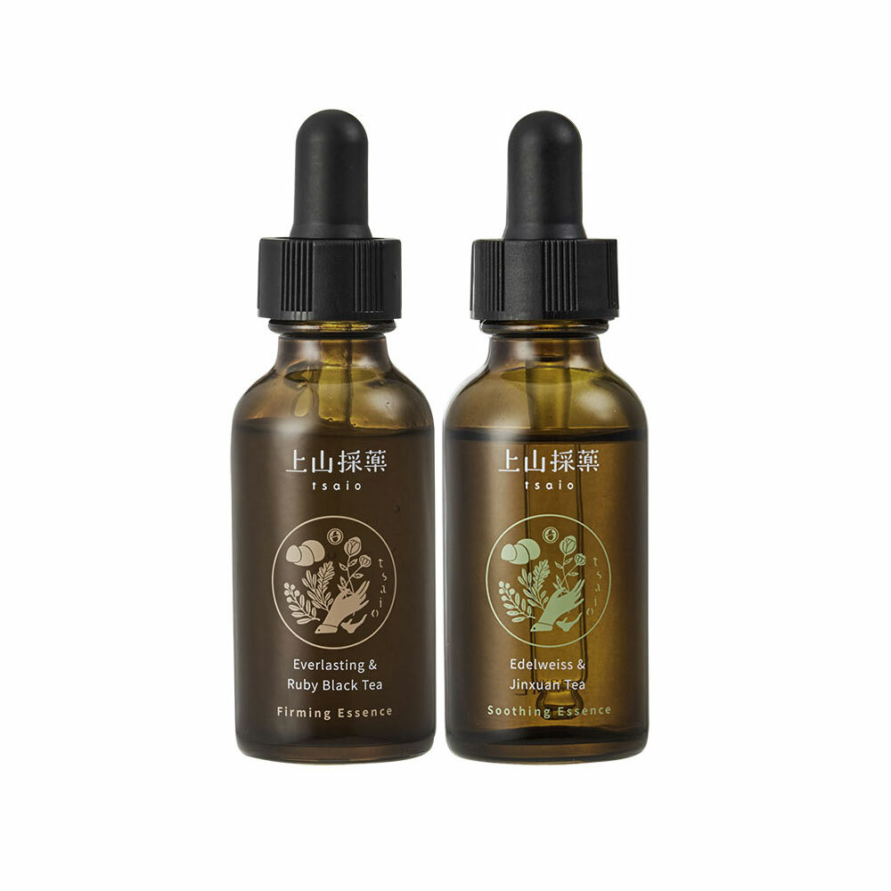 【tsaio上山採藥】花茶精華液二入組(永久花紅玉/茉莉白茶/雪絨花金萱/洛神烏龍茶)-任選