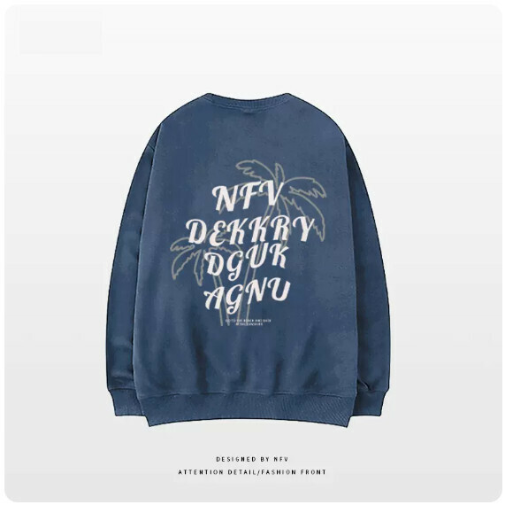 Crewneck sweatshirt [M-3XL] [dark blue-thin] (contact customer service to confirm the shipping size after placing an order) 