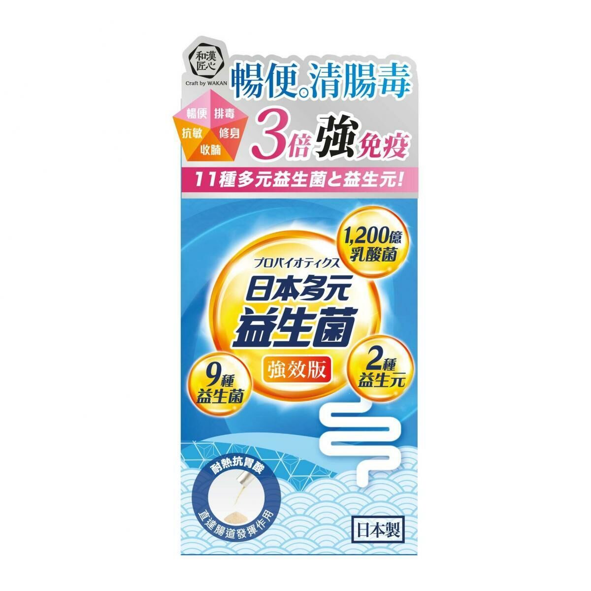 Craft by Wakan和漢匠心日本多元益生菌 (強效版) 腸道輕盈舒暢 30包