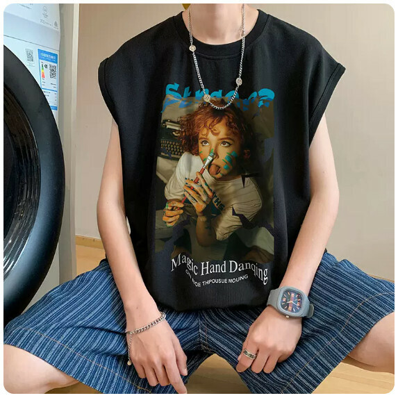 熱推背心男純棉夏季（黑色【S_3XL碼】（下單後聯繫客服確認發貨尺碼）