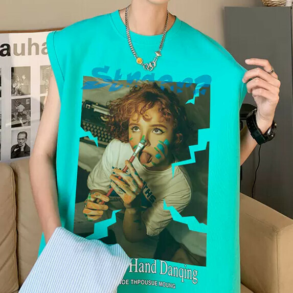熱推背心男純棉夏季（湖藍色【S_3XL碼】（下單後聯繫客服確認發貨尺碼）