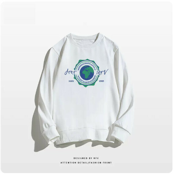 Crewneck sweatshirt [M-3XL] [White-thin] (contact customer service to confirm the shipping size after placing an order) 