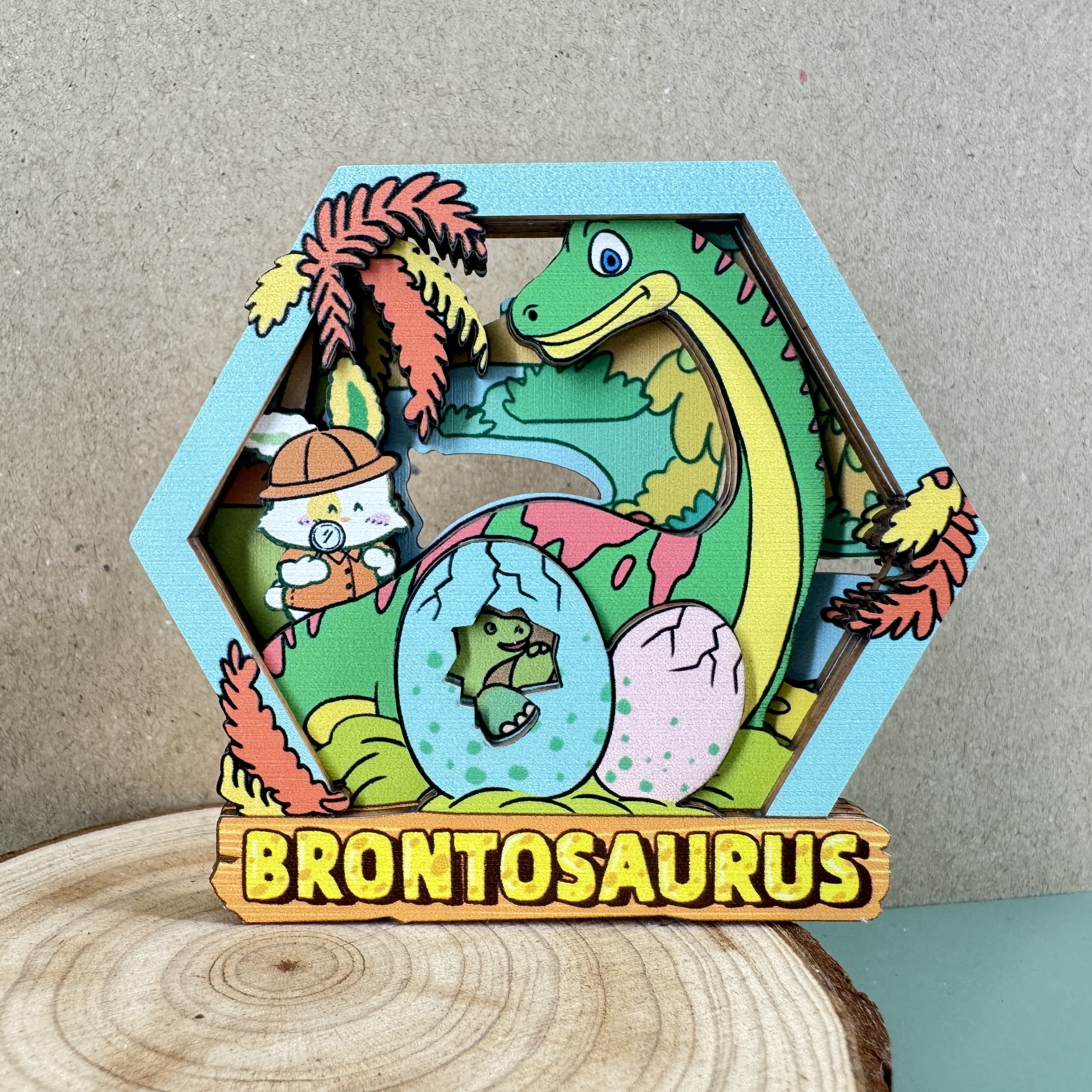 Dinosaur Magnet - Brontosaurus