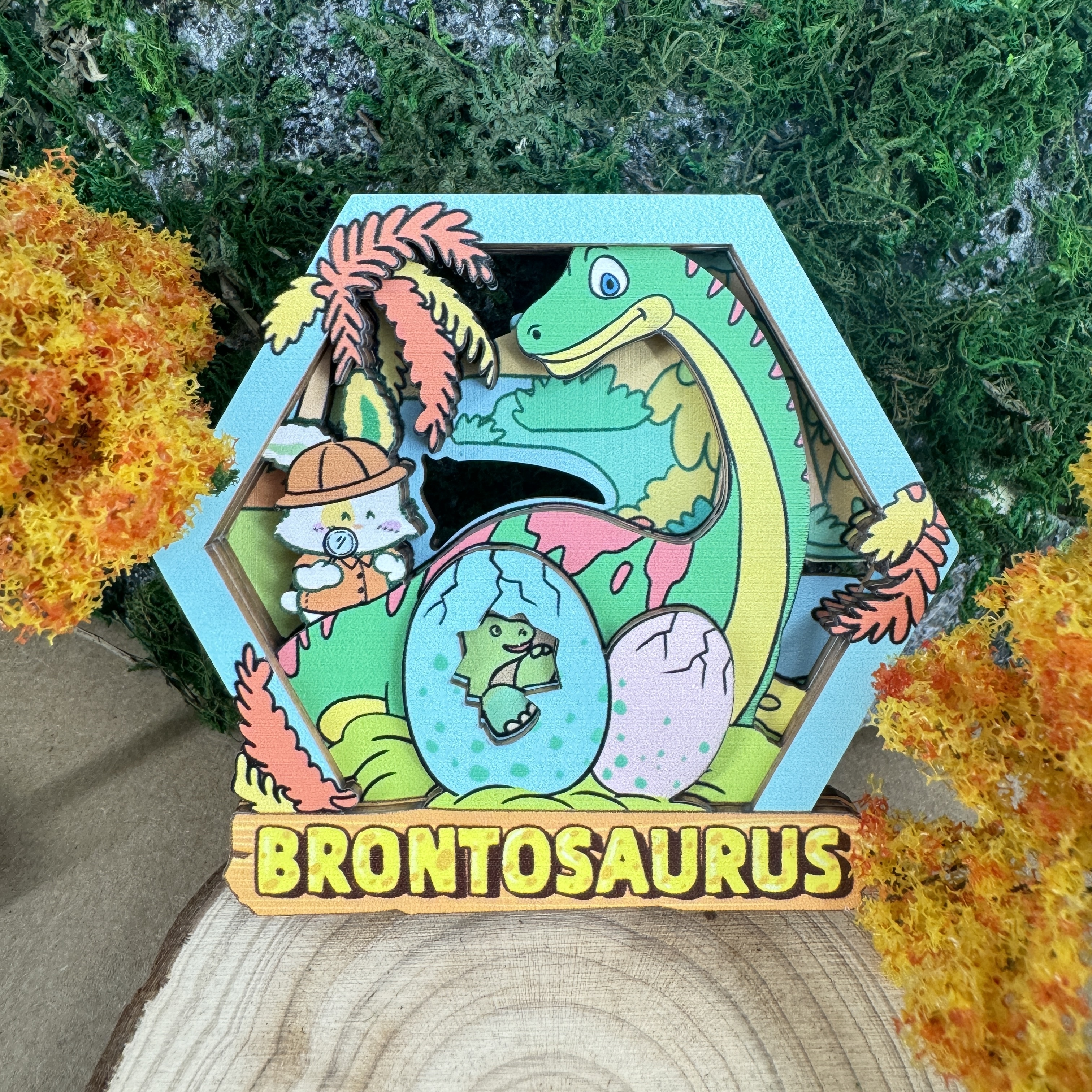 Dinosaur Magnet - Brontosaurus