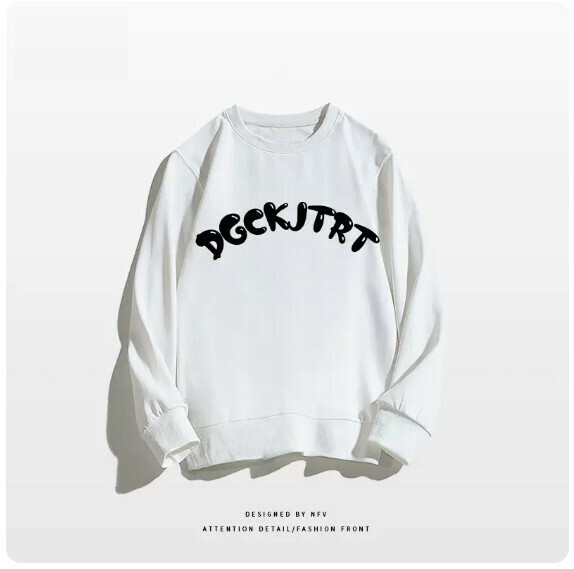 Crewneck sweatshirt [M-3XL] [White-thin] (contact customer service to confirm the shipping size after placing an order) 