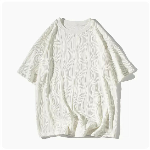 爆款冰絲短袖T恤男夏季（白色【M_5XL碼】（下單後聯繫客服確認發貨尺碼）
