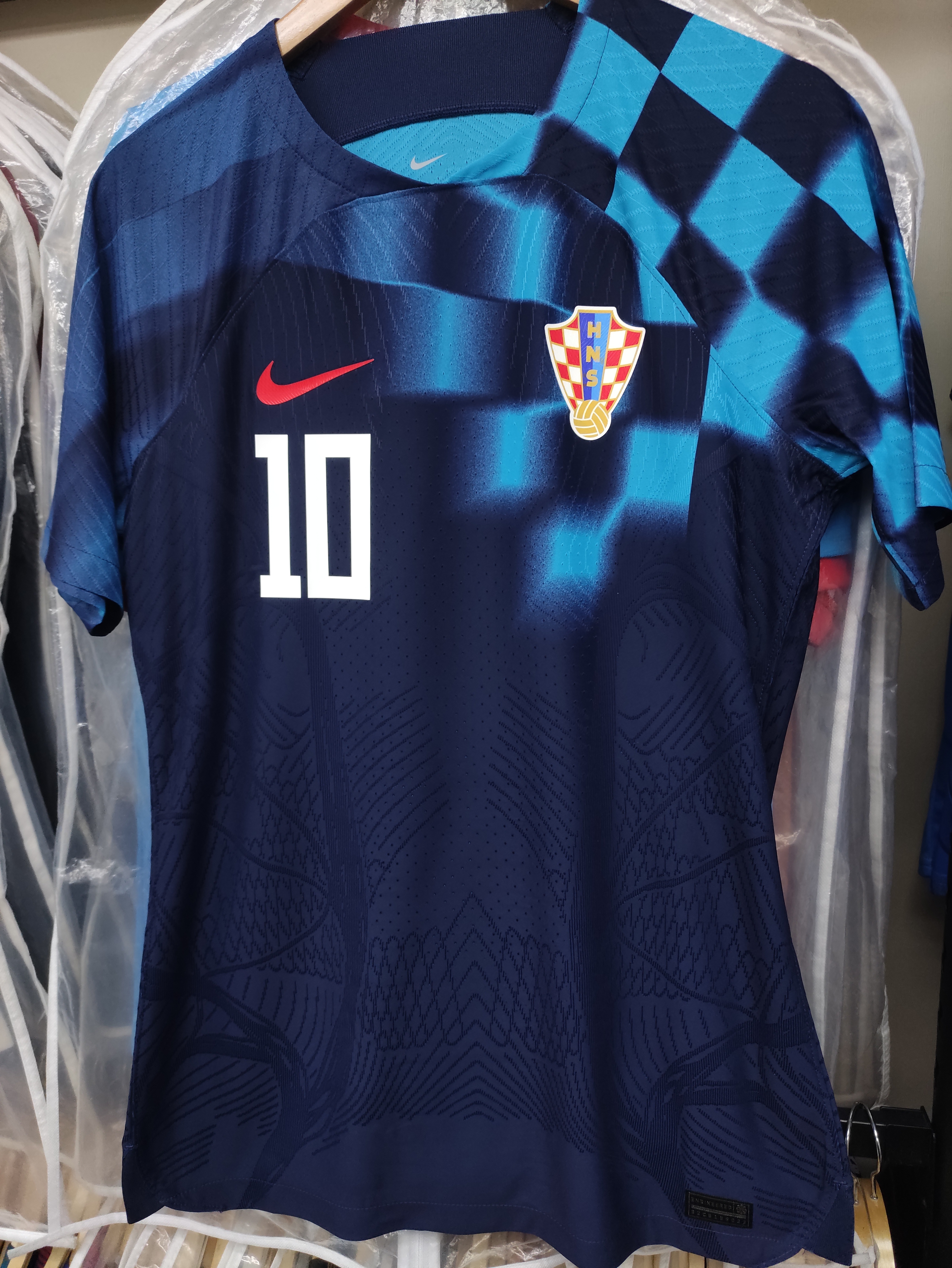 2022世界杯克羅地亞國家隊作客摩迪更衣室球員版球衣