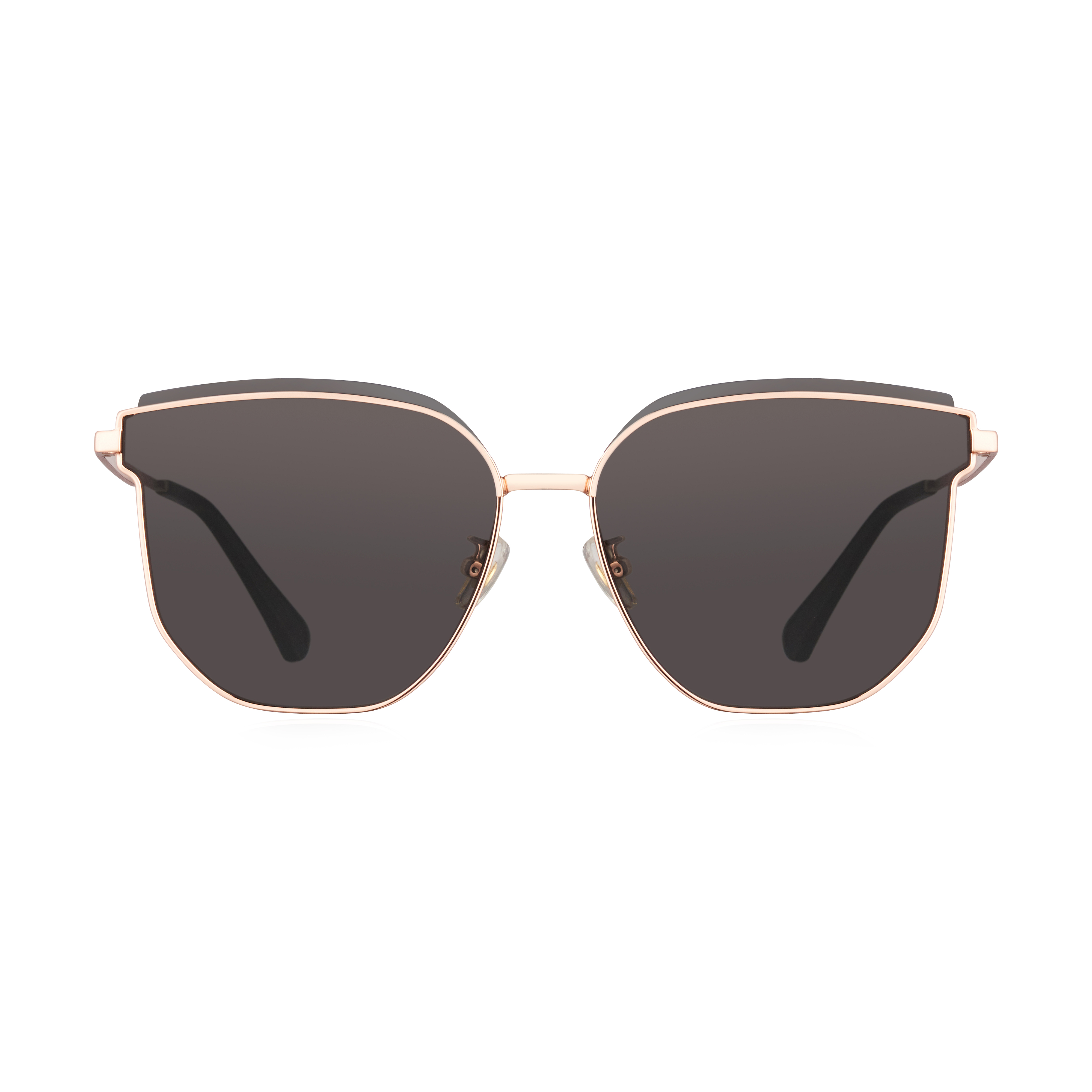 輕潮流簡約翩然大方多邊框墨鏡