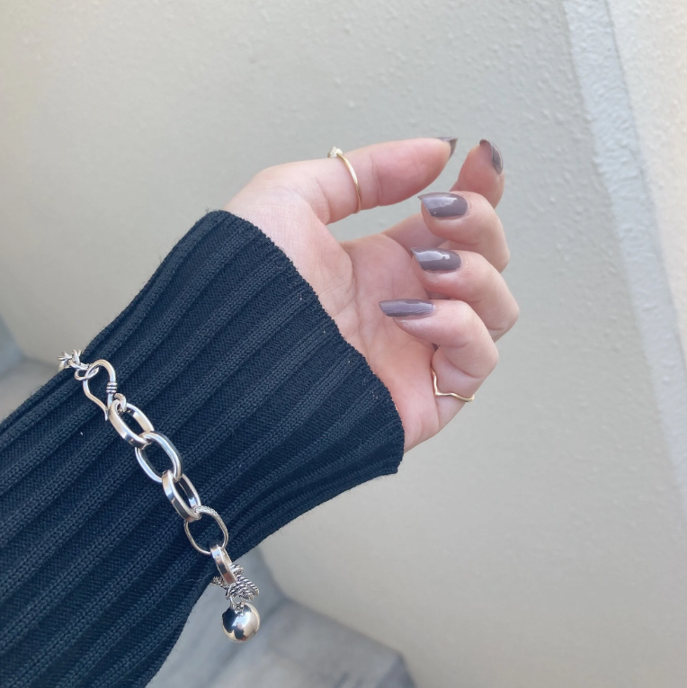 [LAUGHTER] metal bracelet