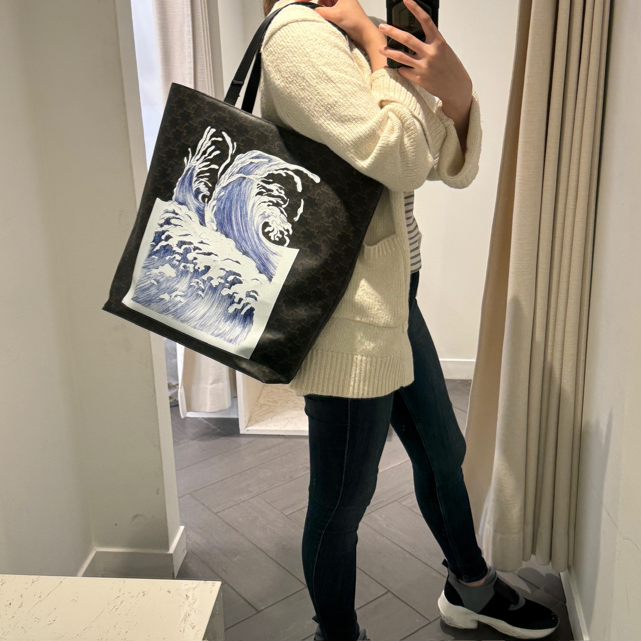 Celine Museum Triomphe Canvas Tote bag 2 in 1