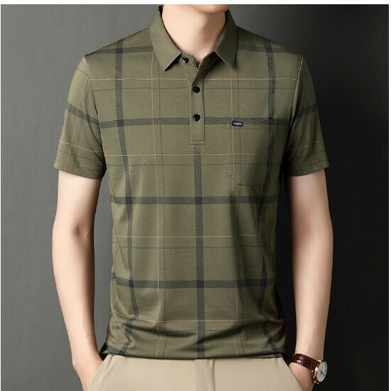 爆款休閒男短袖【605款綠色真口袋】尺碼【M-4XL】【下單後聯絡客服確認發貨尺碼】
