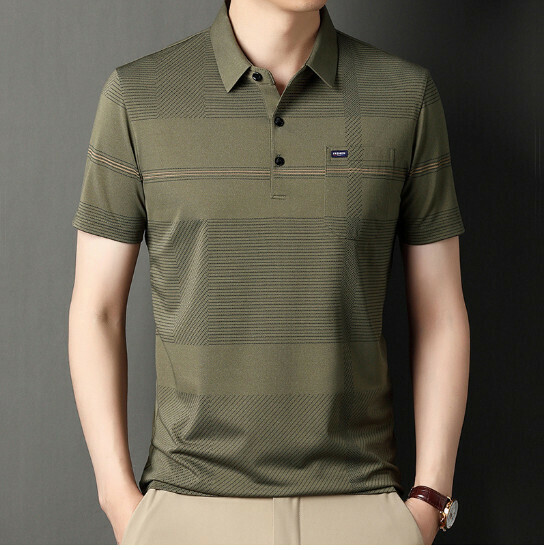 爆款休閒男短袖【603款綠色真口袋】尺碼【M-4XL】【下單後聯絡客服確認發貨尺碼】