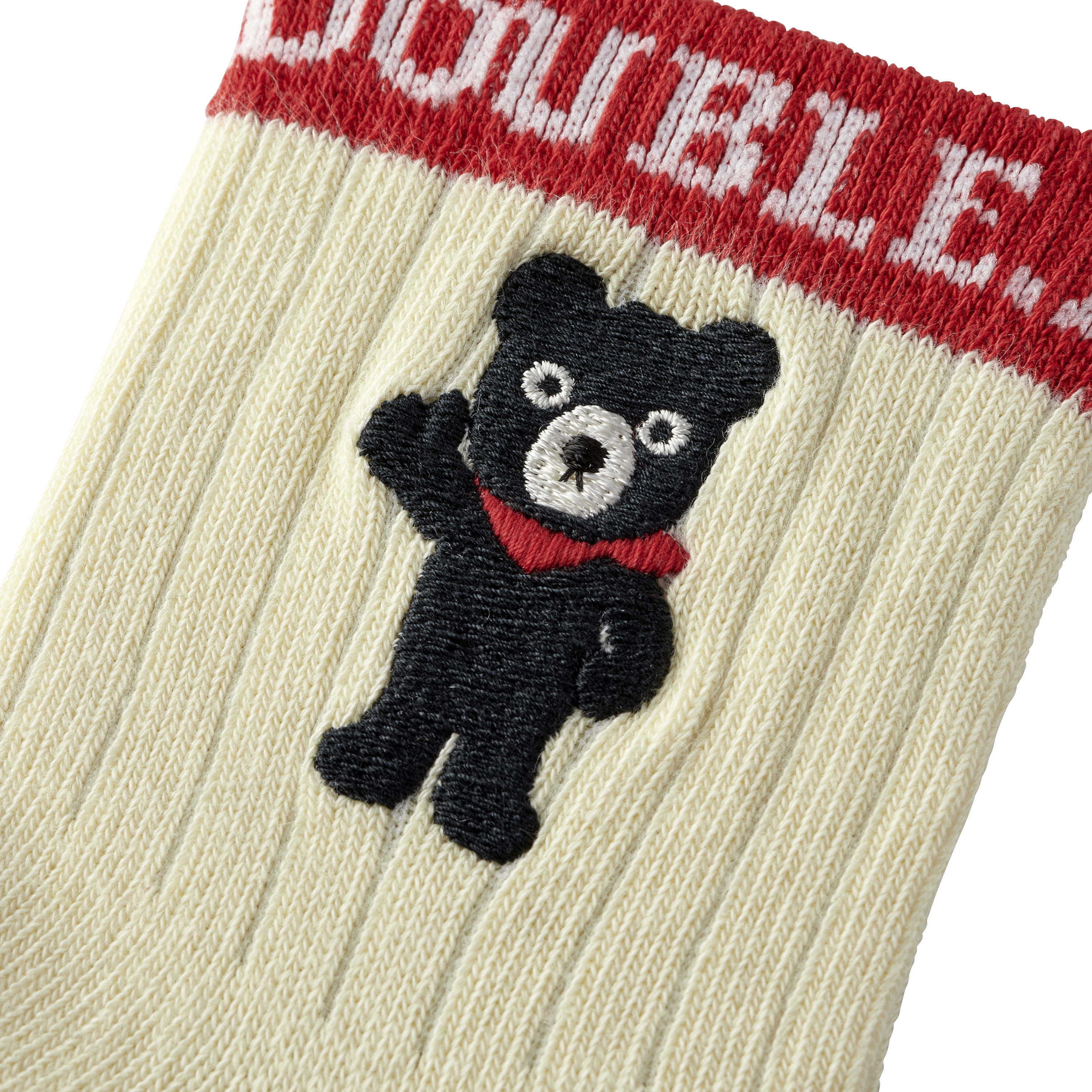 DOUBLE_B 招牌B君刺繡中筒襪-多色