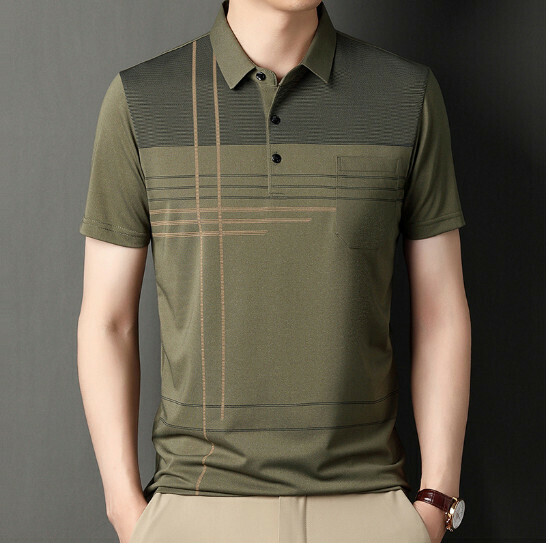 熱推休閒男短袖【602款綠色真口袋】尺碼【M-4XL】【下單後聯絡客服確認發貨尺碼】