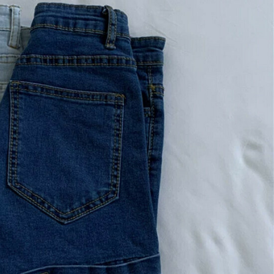 熱賣高腰牛仔短褲【深藍】【S-L碼】(下單後請聯絡客服確認發貨尺碼)